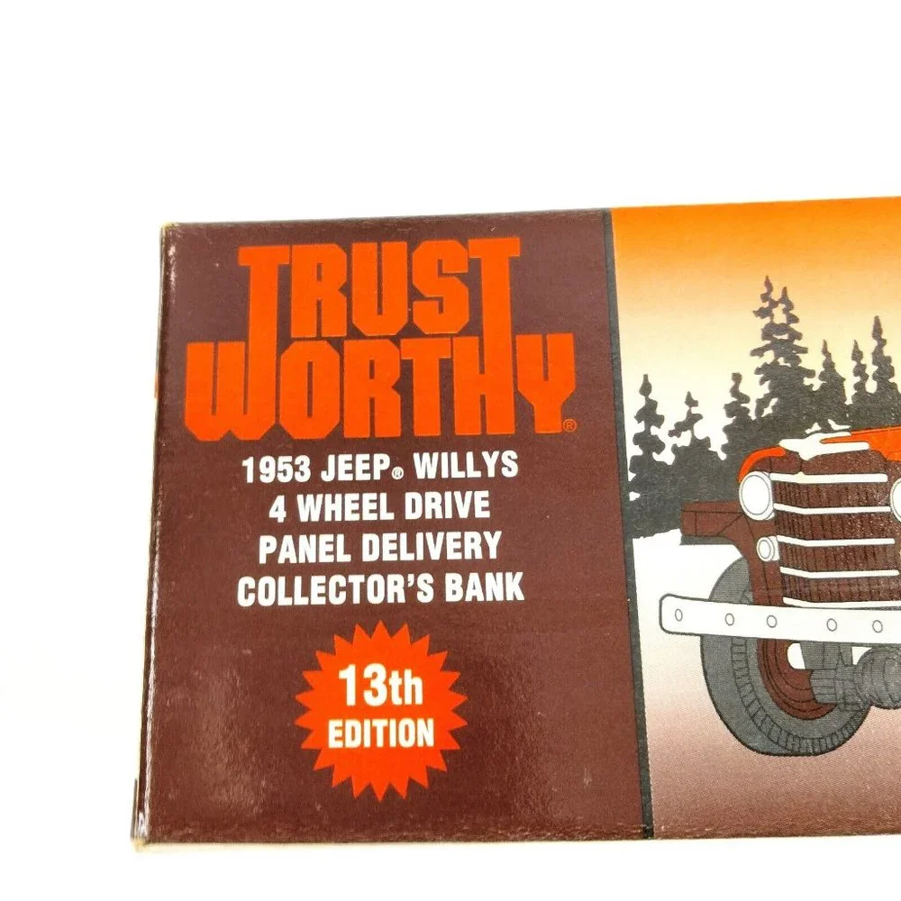 Liberty‎ Classic 1953 Jeep Willys Trustworthy Hardware 10 Annv 1/25 Diecast Bank